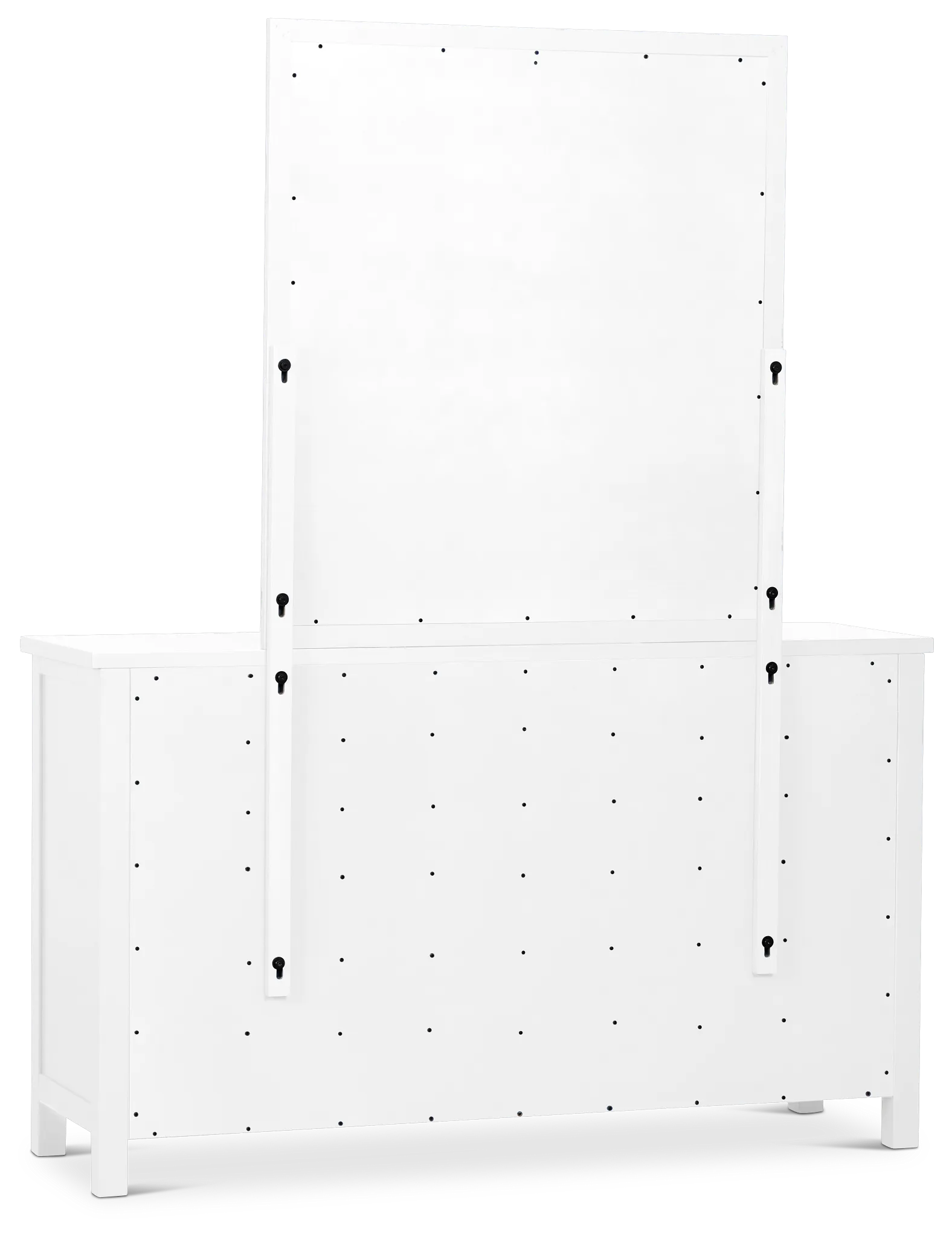 Charleston White Dresser & Mirror