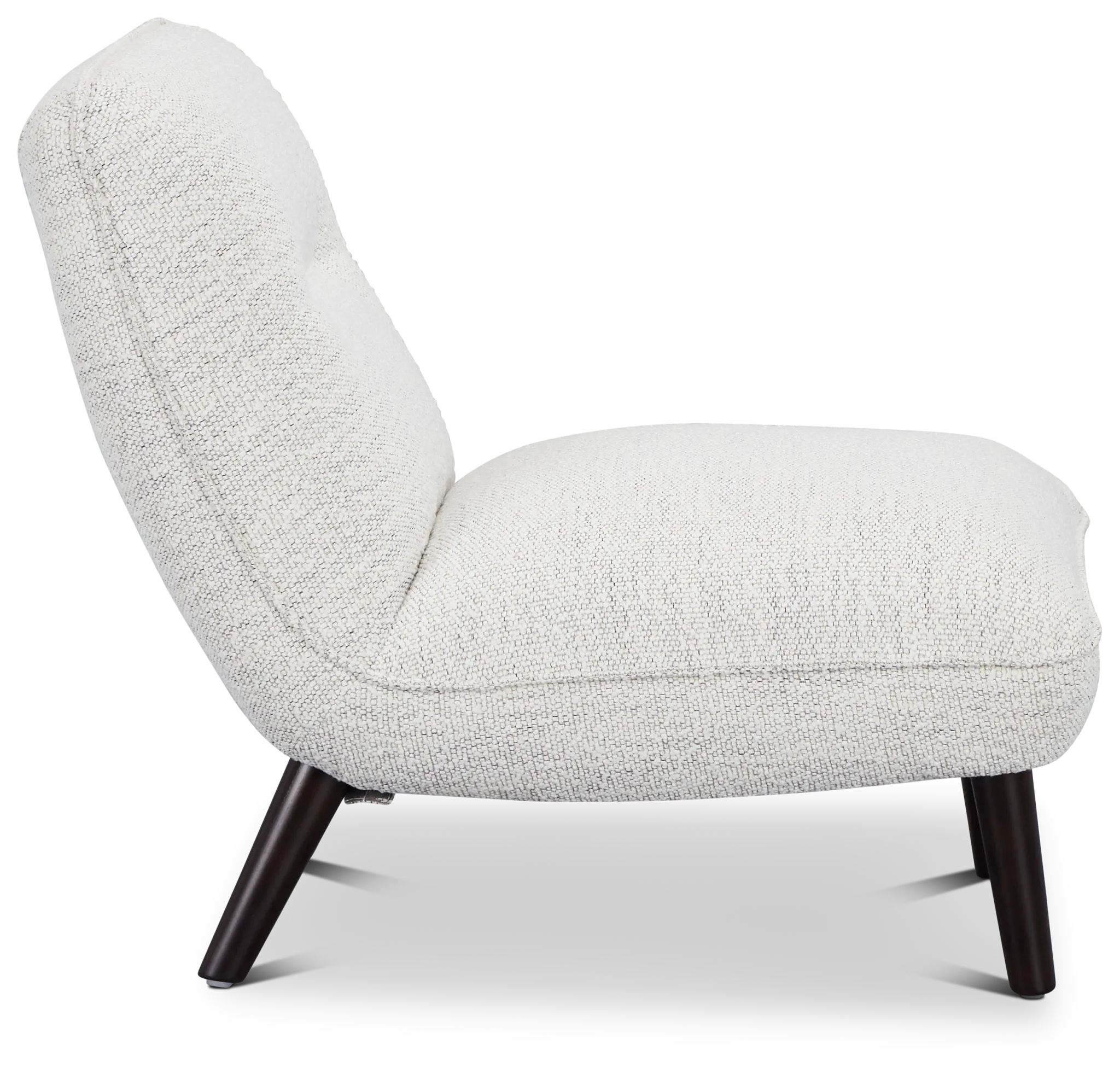 Lilac Light Gray Fabric Accent Chair