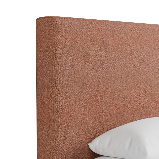 Grayton Sutton Orange 54" Upholstered Platform Bed