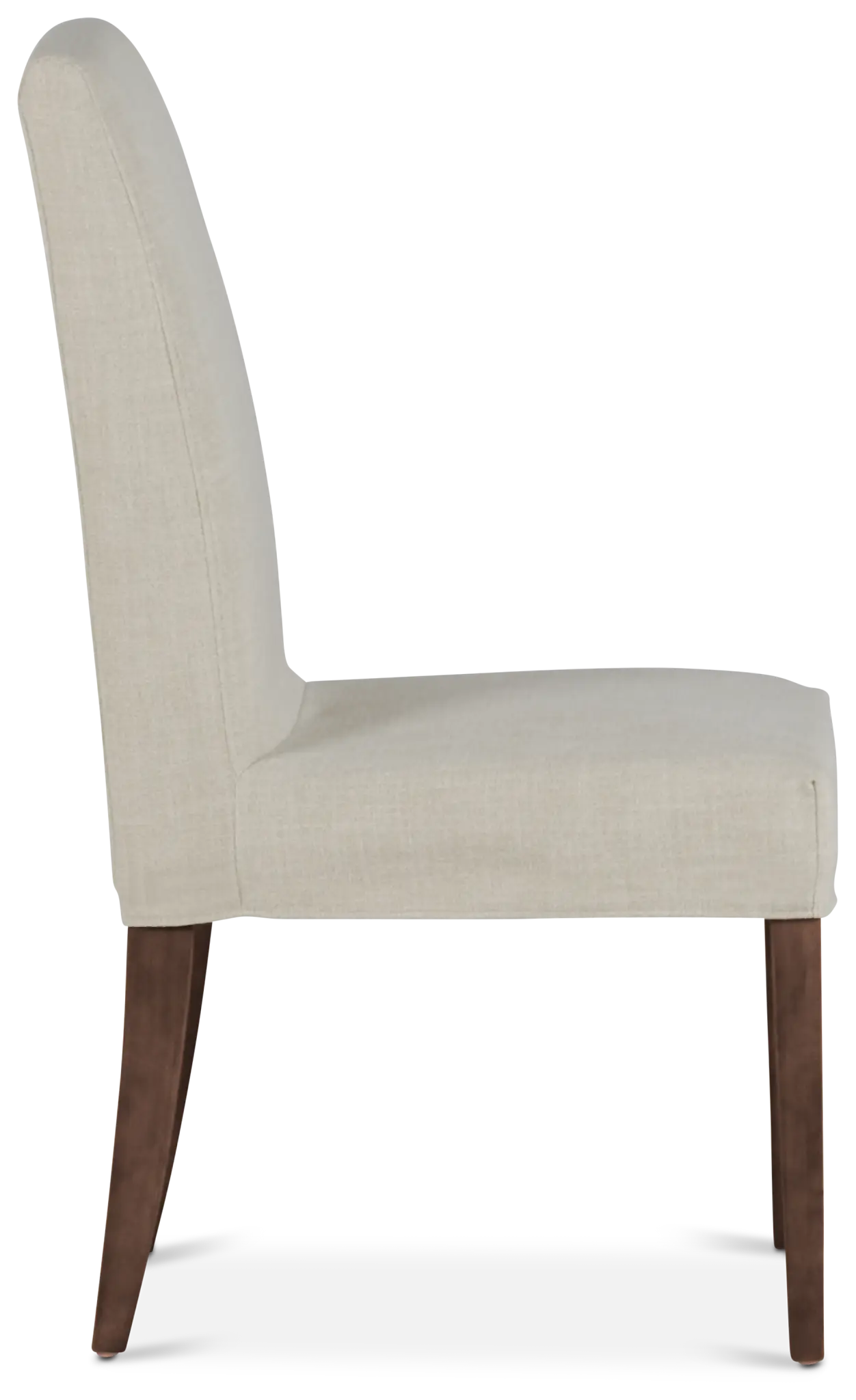Harbor Light Beige Short Slipcover Chair With Medium-tone Leg Harbor Light Beige Short Slipcover Chair With Medium-tone Leg