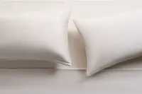 Rest & Renew Cotton Sateen Beige 300 Thread Set Of 2 Pillowcases