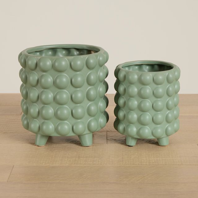 Cappi Light Green Set Of 2 Planter