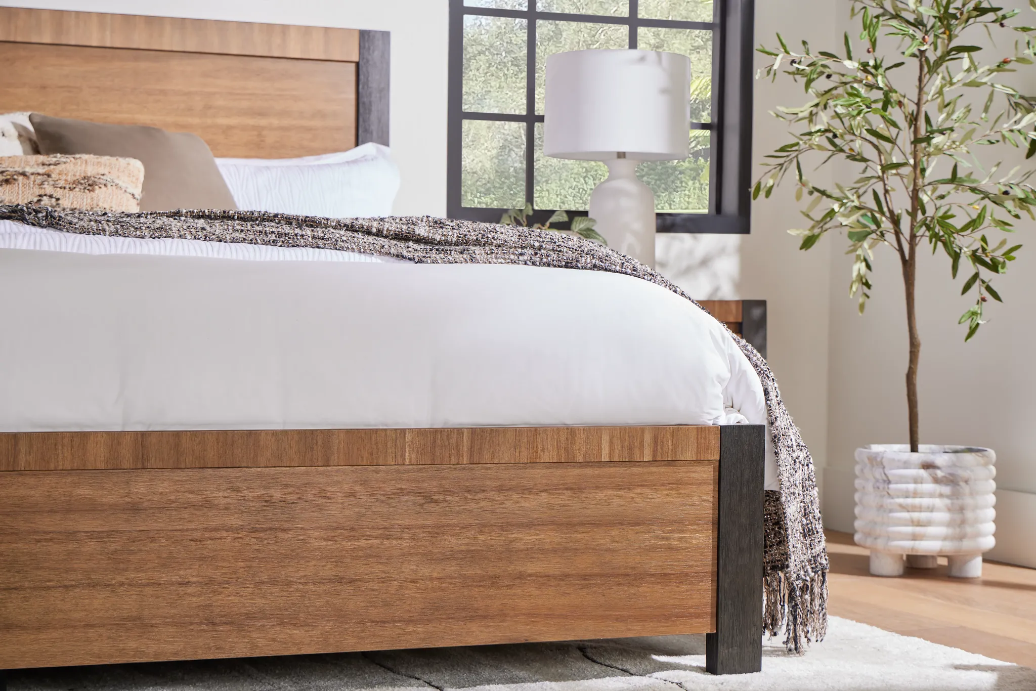 Jackson Two-tone Panel Bed