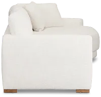 Maeve Light Beige Fabric Right-arm Cuddler Sectional