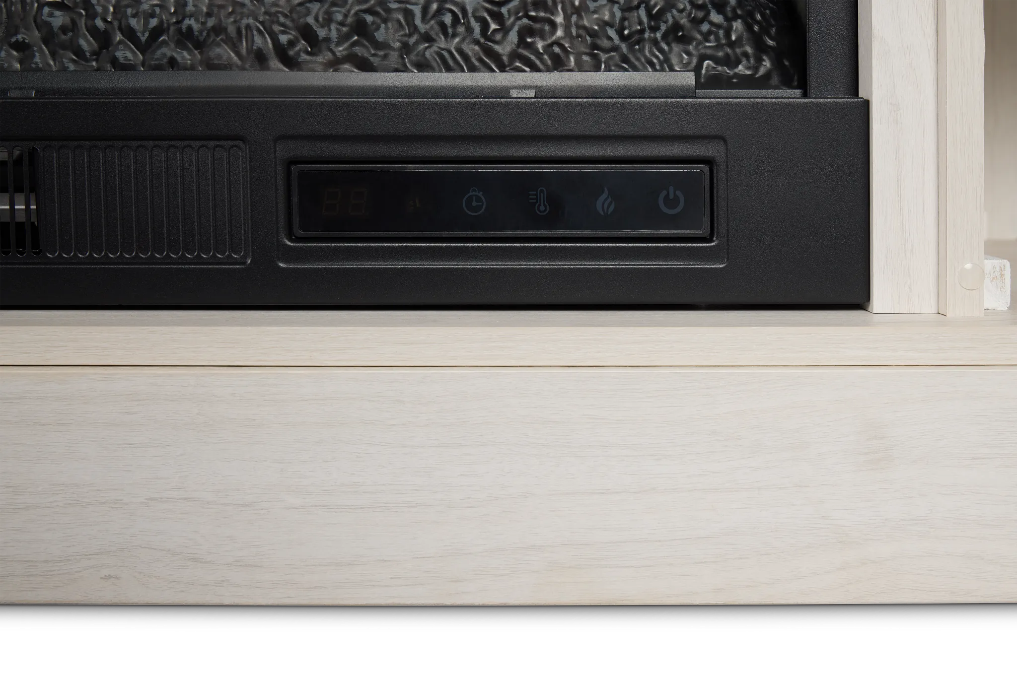 Westlake Two-tone 65" Tv Stand With Fireplace Insert