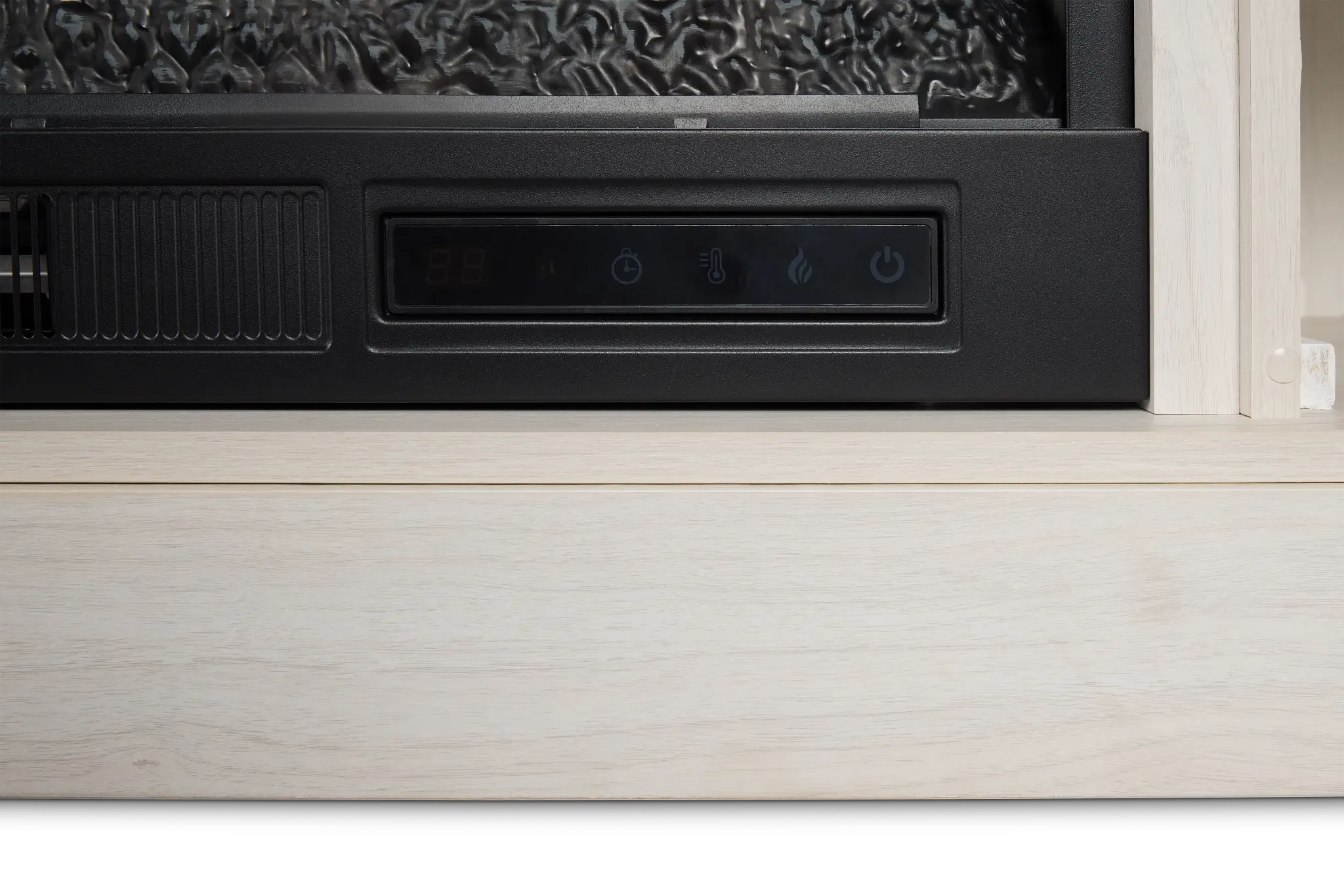 Westlake Two-tone 65" Tv Stand With Fireplace Insert Westlake Two-tone 65" Tv Stand With Fireplace Insert