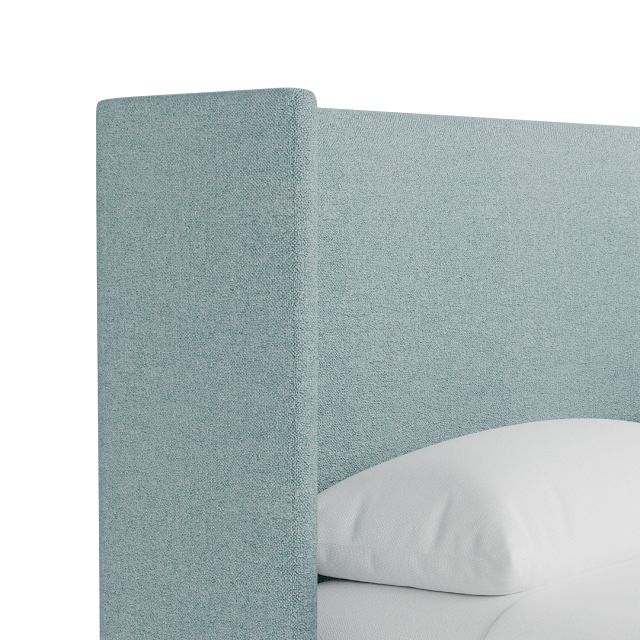 Captiva Elite Light Blue 48" Upholstered Shelter Bed