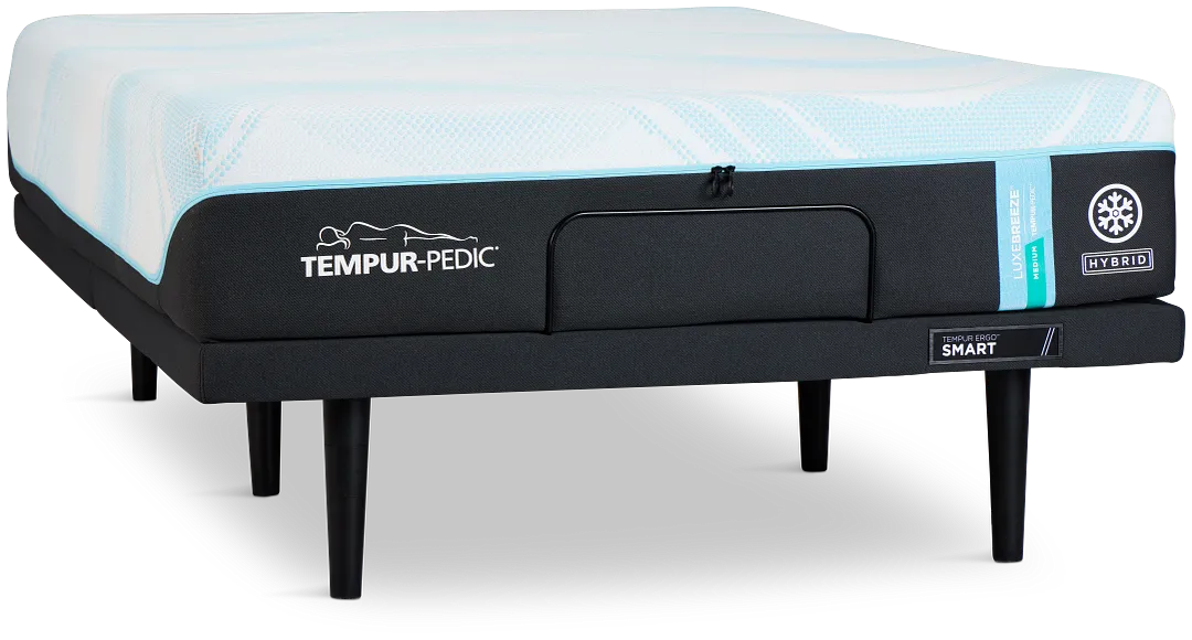 Tempur-pedic Tempur-luxebreeze Medium Ergo Smart Adjustable Mattress Set