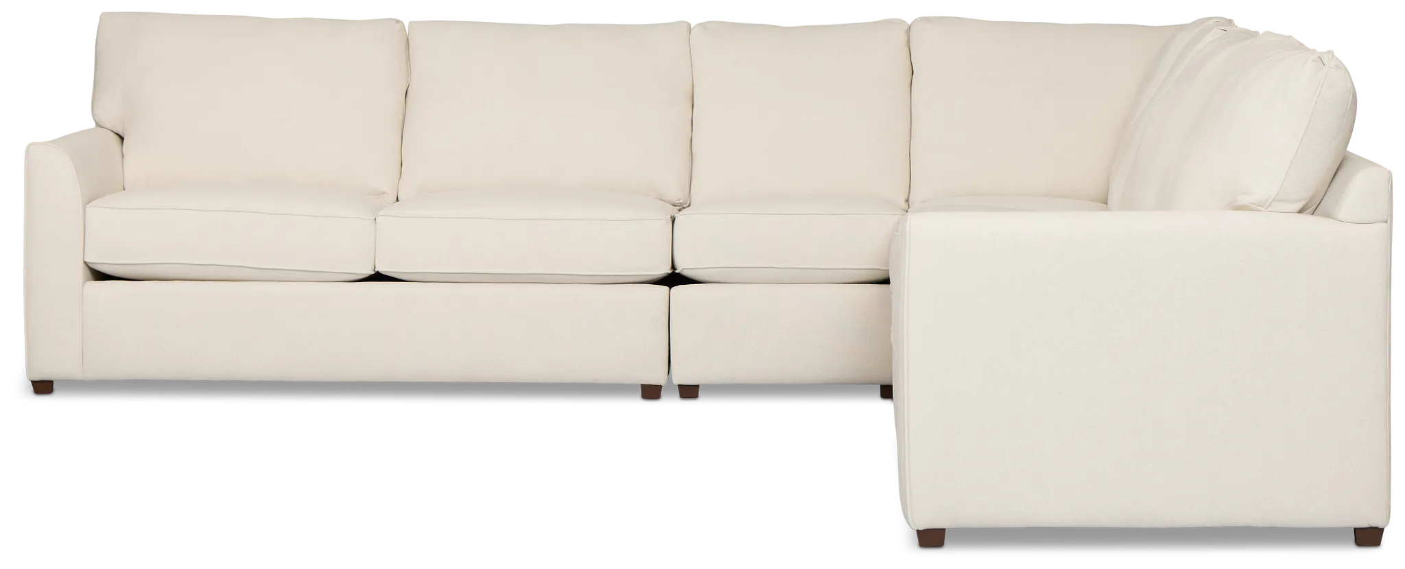 Tate Light Beige Fabric Large Two-arm Sectional