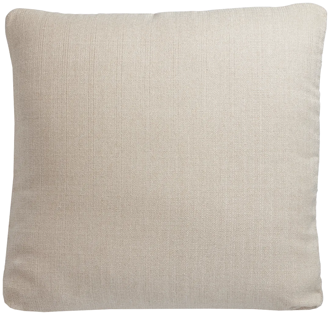 Zeke Beige 22" Accent Pillow