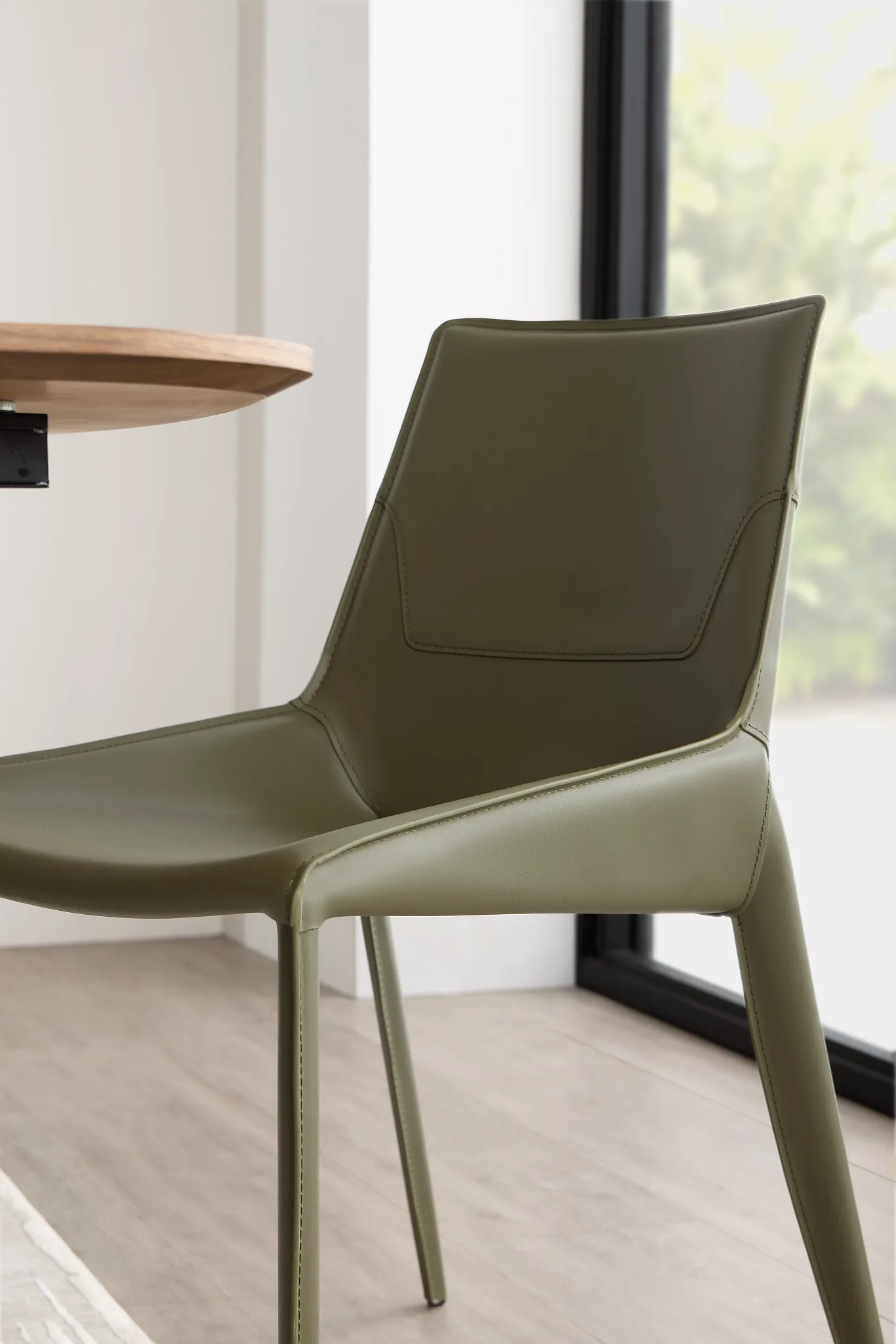 Wayne Dark Green Upholstered Side Chair
