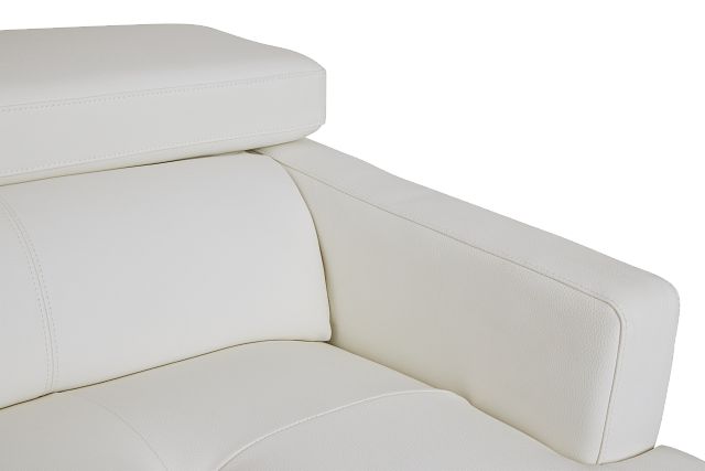 Marquez White Micro Sofa