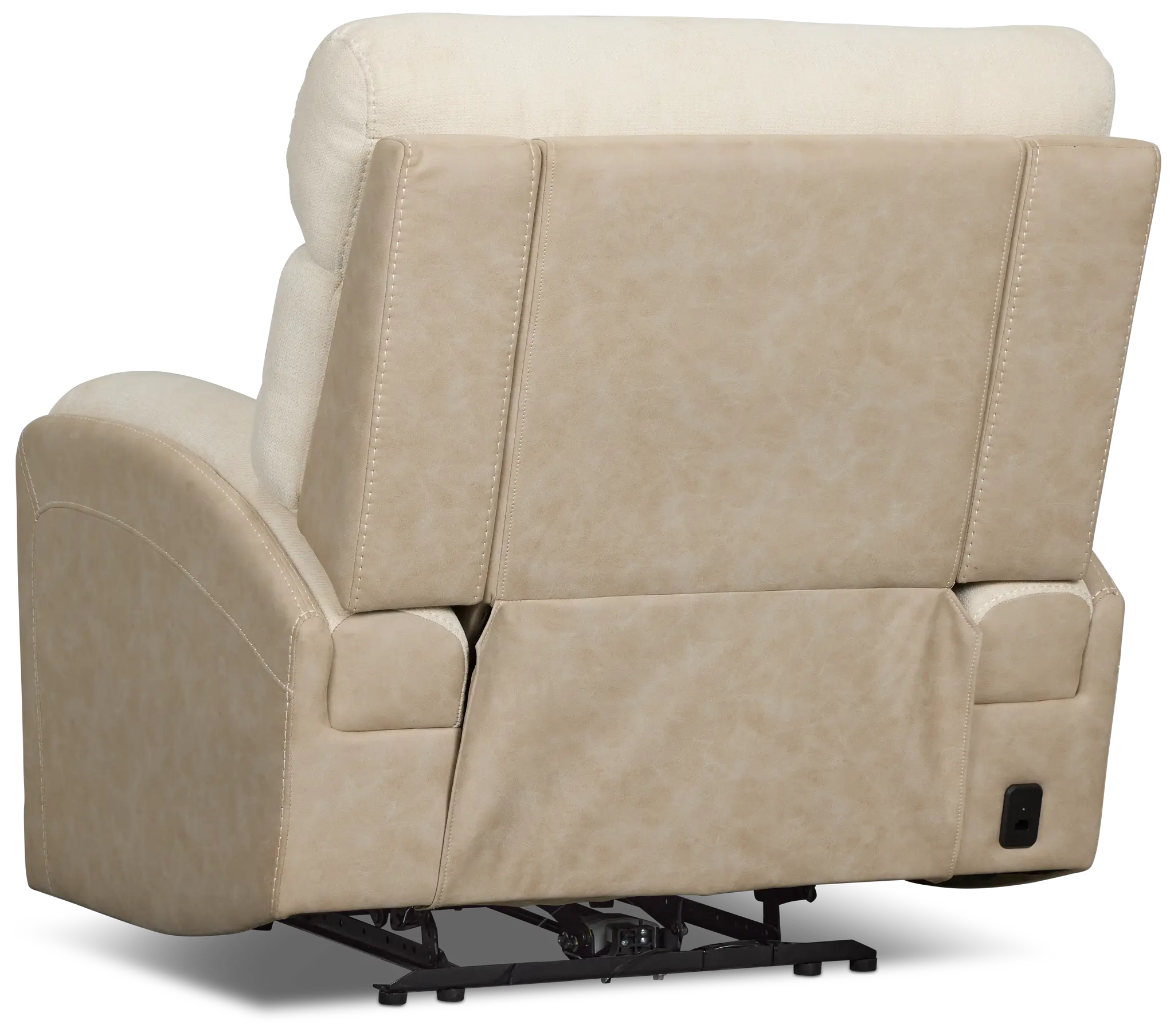 Travis Light Beige Fabric Power Recliner Travis Light Beige Fabric Power Recliner