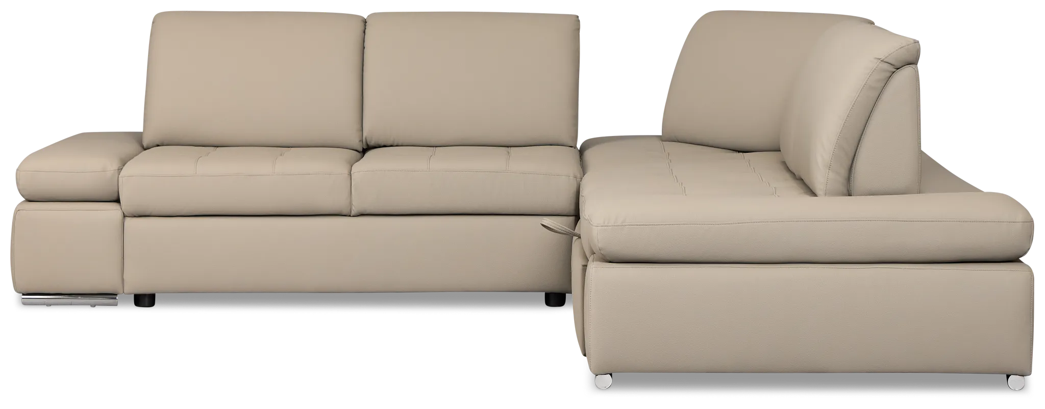 Eden Gray Micro Small 2-arm Right Sleeper Sectional