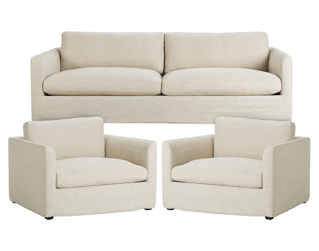 Willow Light Beige Fabric Large Living Room Willow Light Beige Fabric Large Living Room