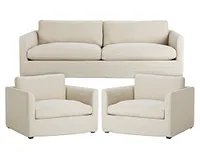 Willow Light Beige Fabric Large Living Room