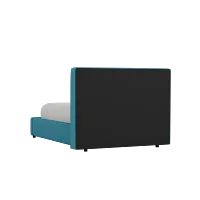 Grayton Elite Teal 44" Upholstered Platform Bed
