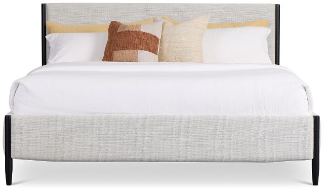 Stockton Black Uph Panel Bed