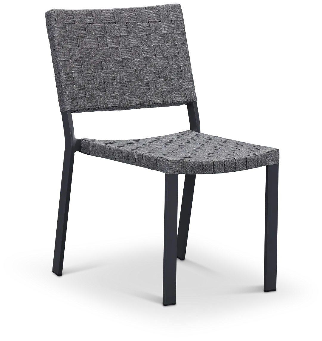 Barbados Light Gray Woven Side Chair