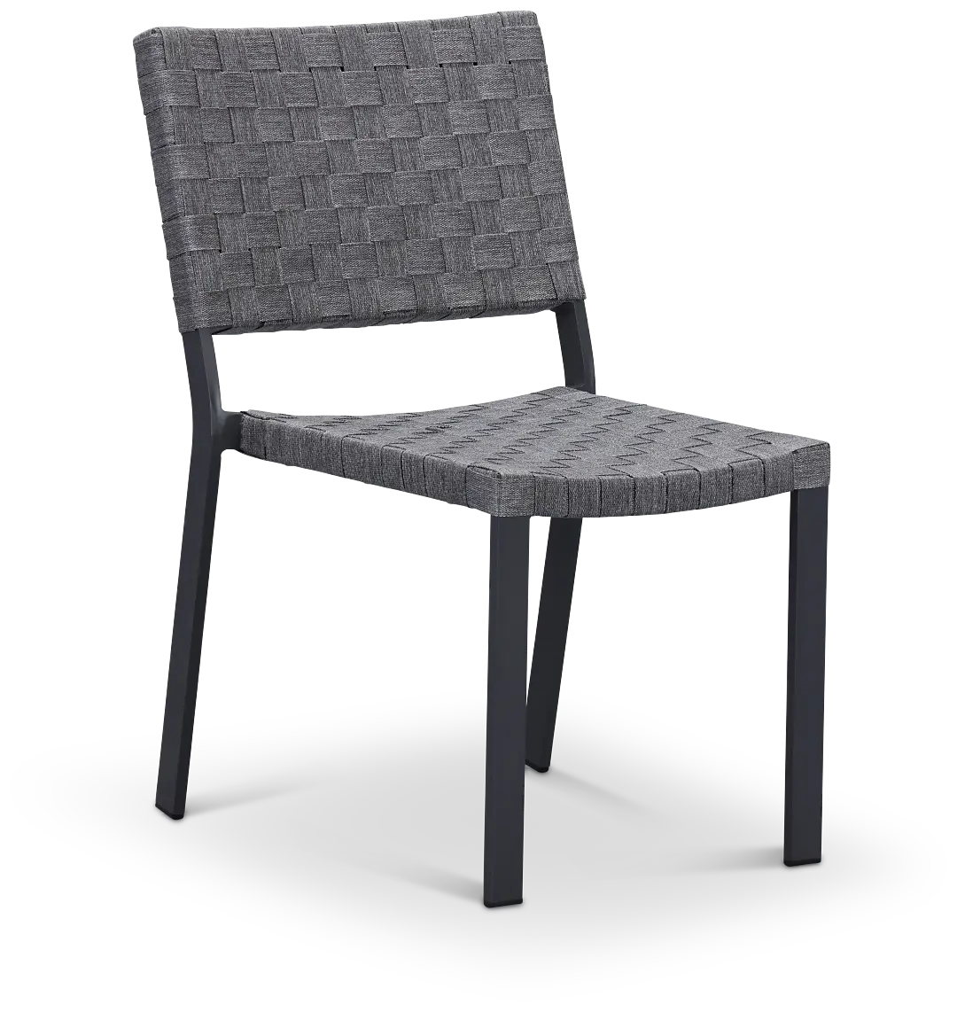 Barbados Light Gray Woven Side Chair Barbados Light Gray Woven Side Chair
