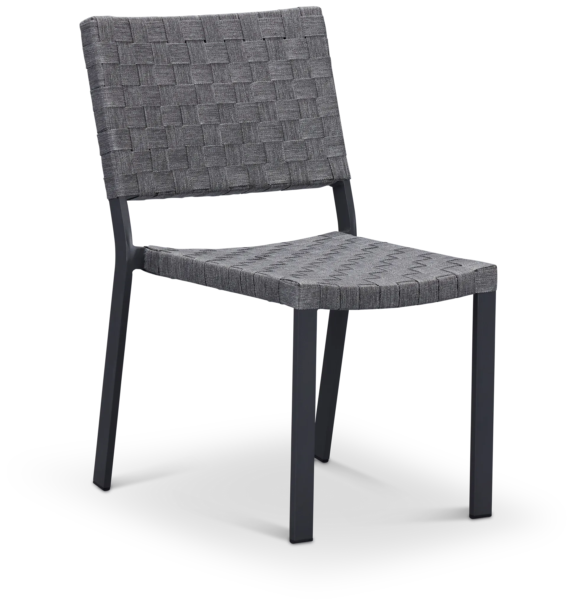 Barbados Light Gray Woven Side Chair
