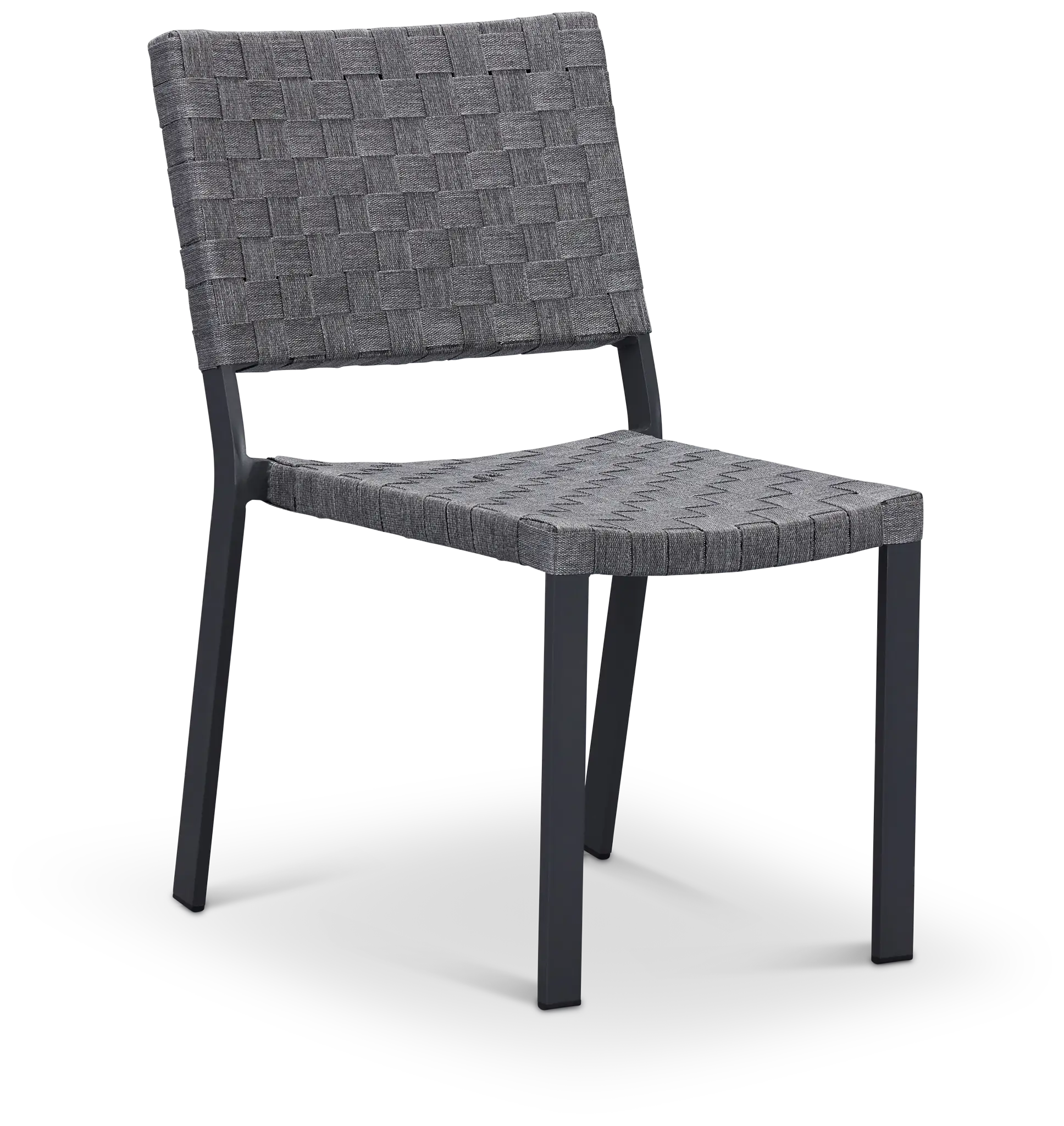 Barbados Light Gray Woven Side Chair Barbados Light Gray Woven Side Chair