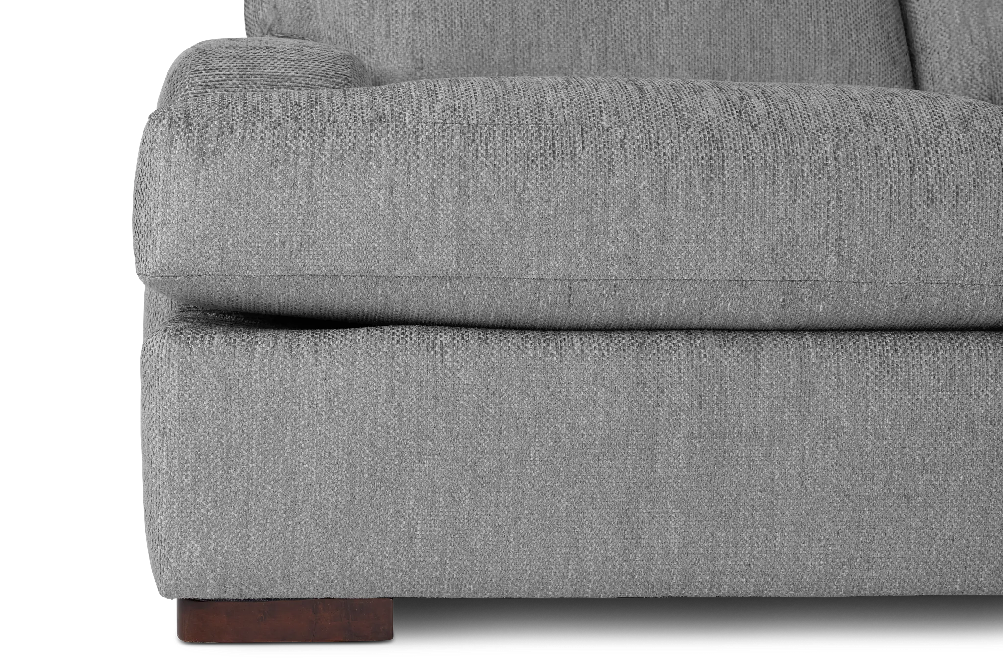 Alpha Light Gray Fabric Medium Two-arm Sectional