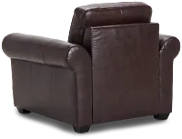 Lincoln Medium Brown Lthr/vinyl Chair