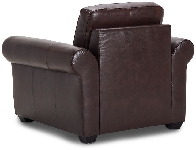 Lincoln Medium Brown Lthr/vinyl Chair