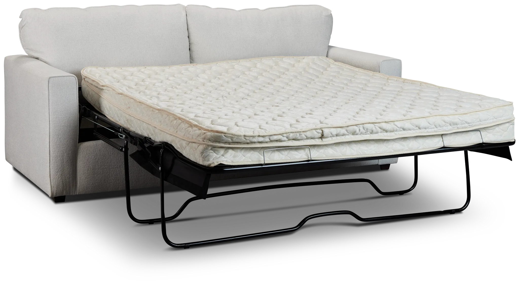 Avalon White Fabric Innerspring Sleeper