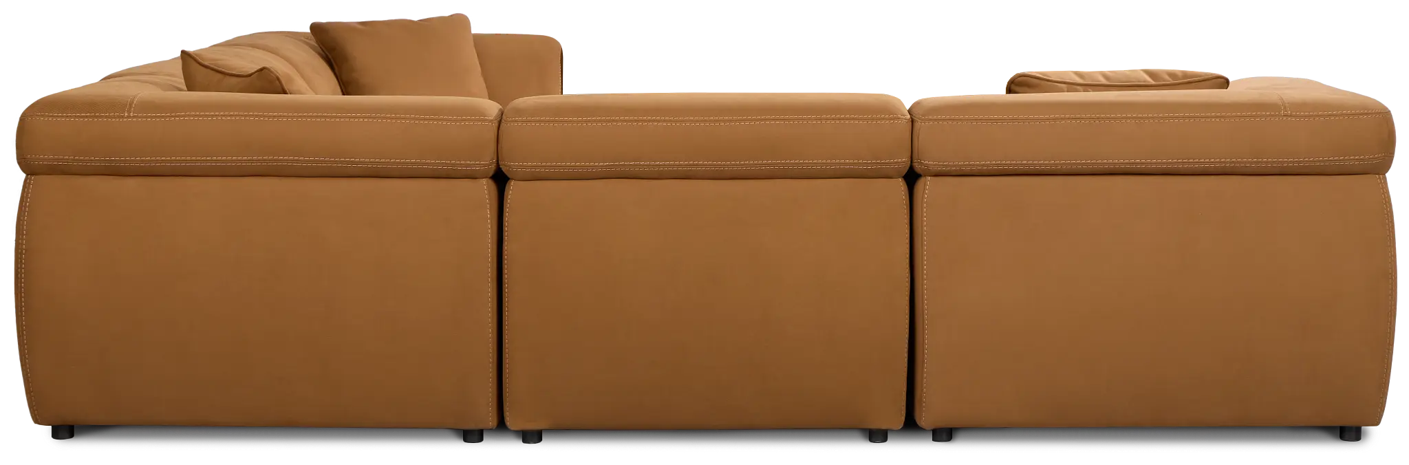 Aria Medium Brown Micro Immersive 5-piece Bumper Sectional W/2 Speakers Aria Medium Brown Micro Immersive 5-piece Bumper Sectional W/2 Speakers