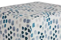 Pfeifer Blue Fabric Accent Pouf
