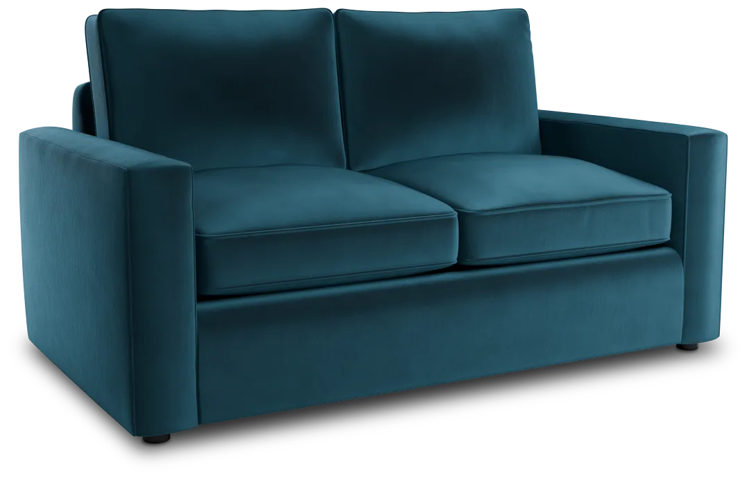 Siesta Joya Teal Fabric Loveseat
