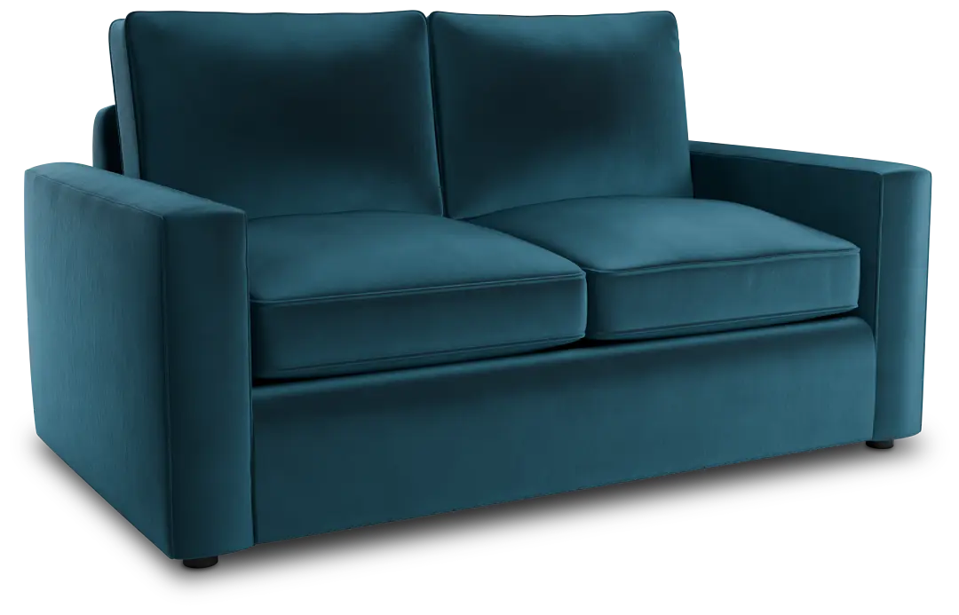 Siesta Joya Teal Fabric Loveseat Siesta Joya Teal Fabric Loveseat
