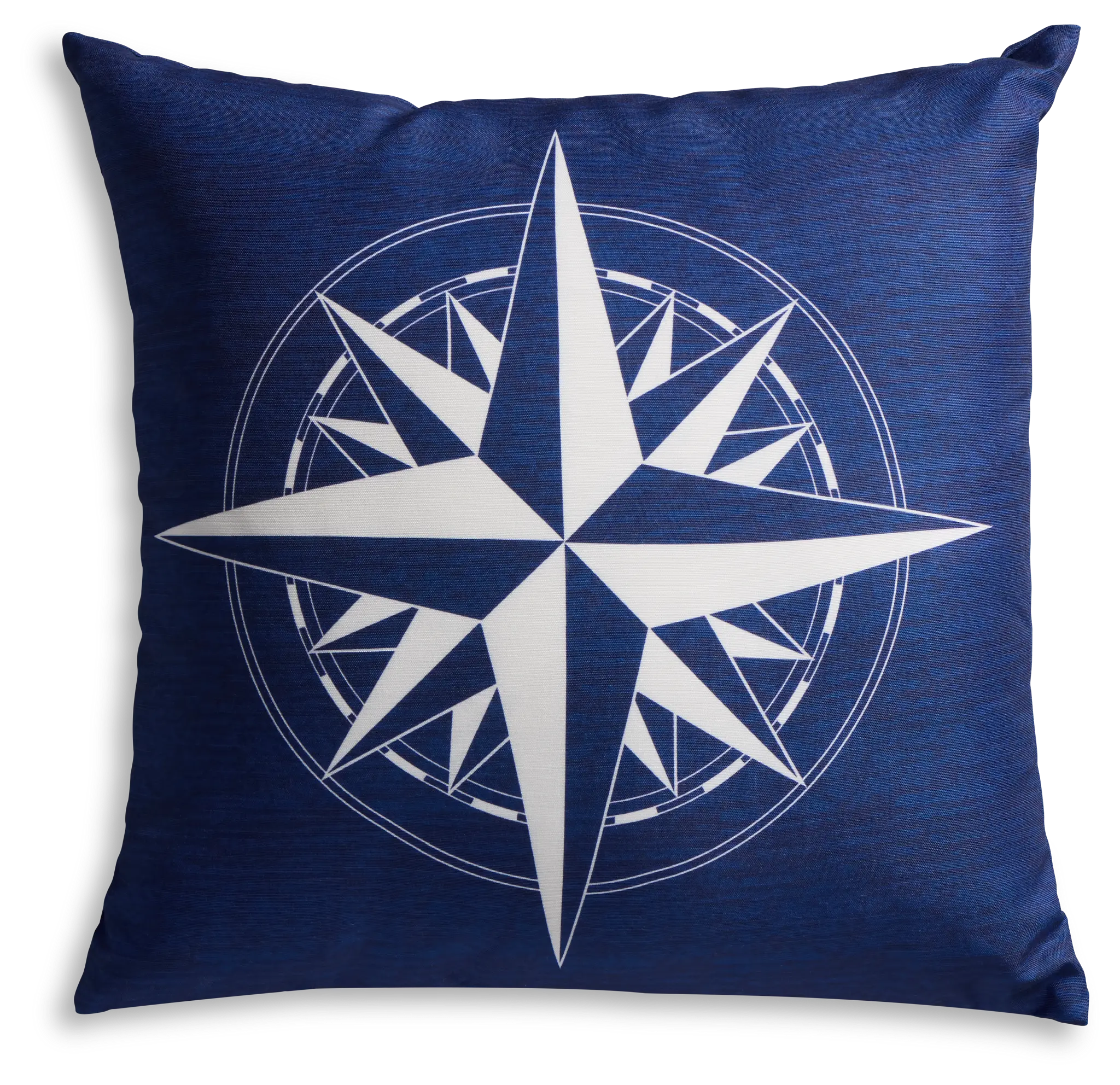 Compass Dark Blue 18" Square Accent Pillow Compass Dark Blue 18" Square Accent Pillow