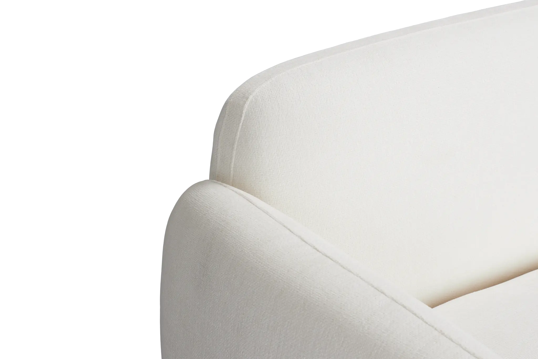 Halsey White Fabric Small Two-arm Sectional Halsey White Fabric Small Two-arm Sectional