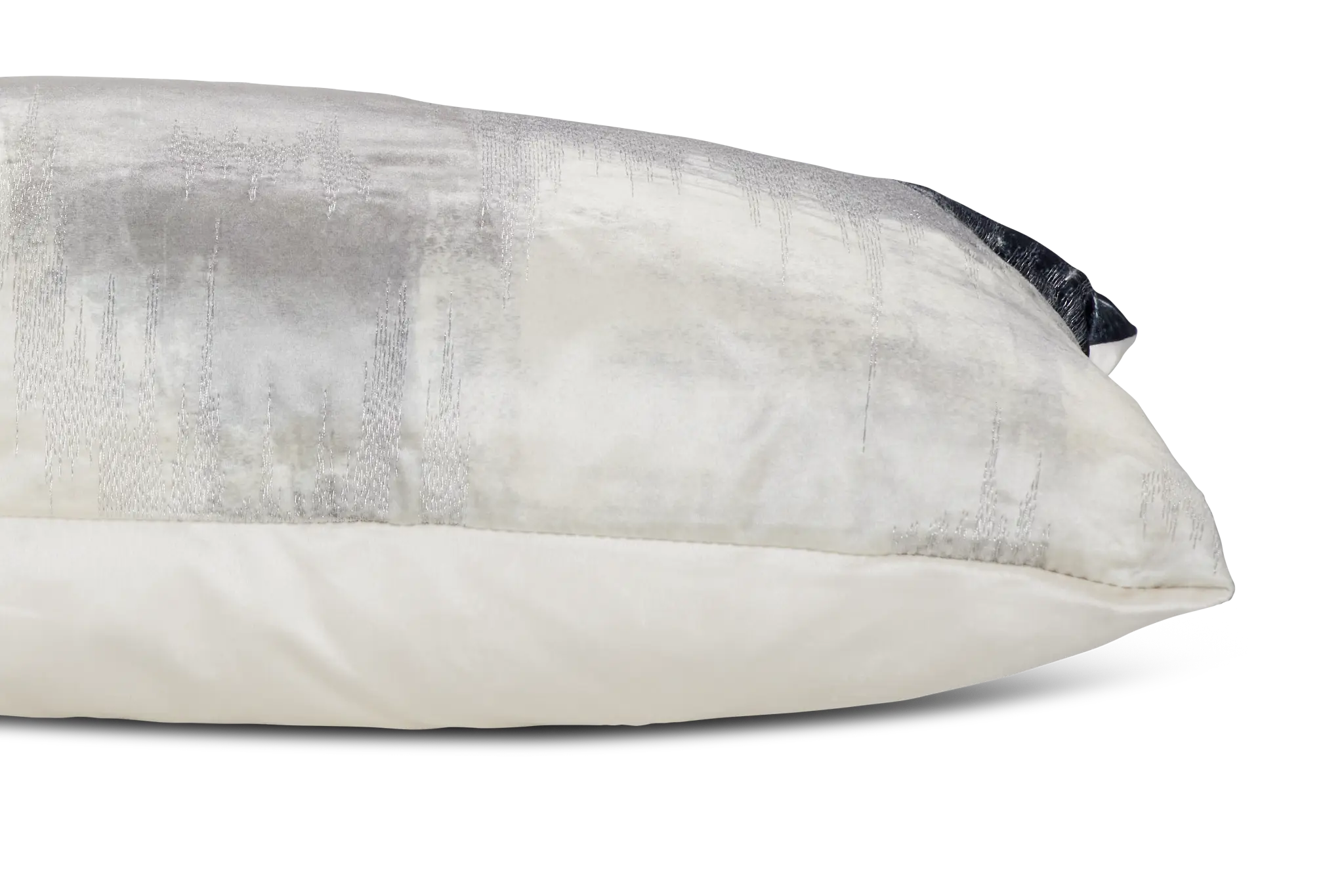 Langston Gray Velvet Lumbar Accent Pillow Langston Gray Velvet Lumbar Accent Pillow