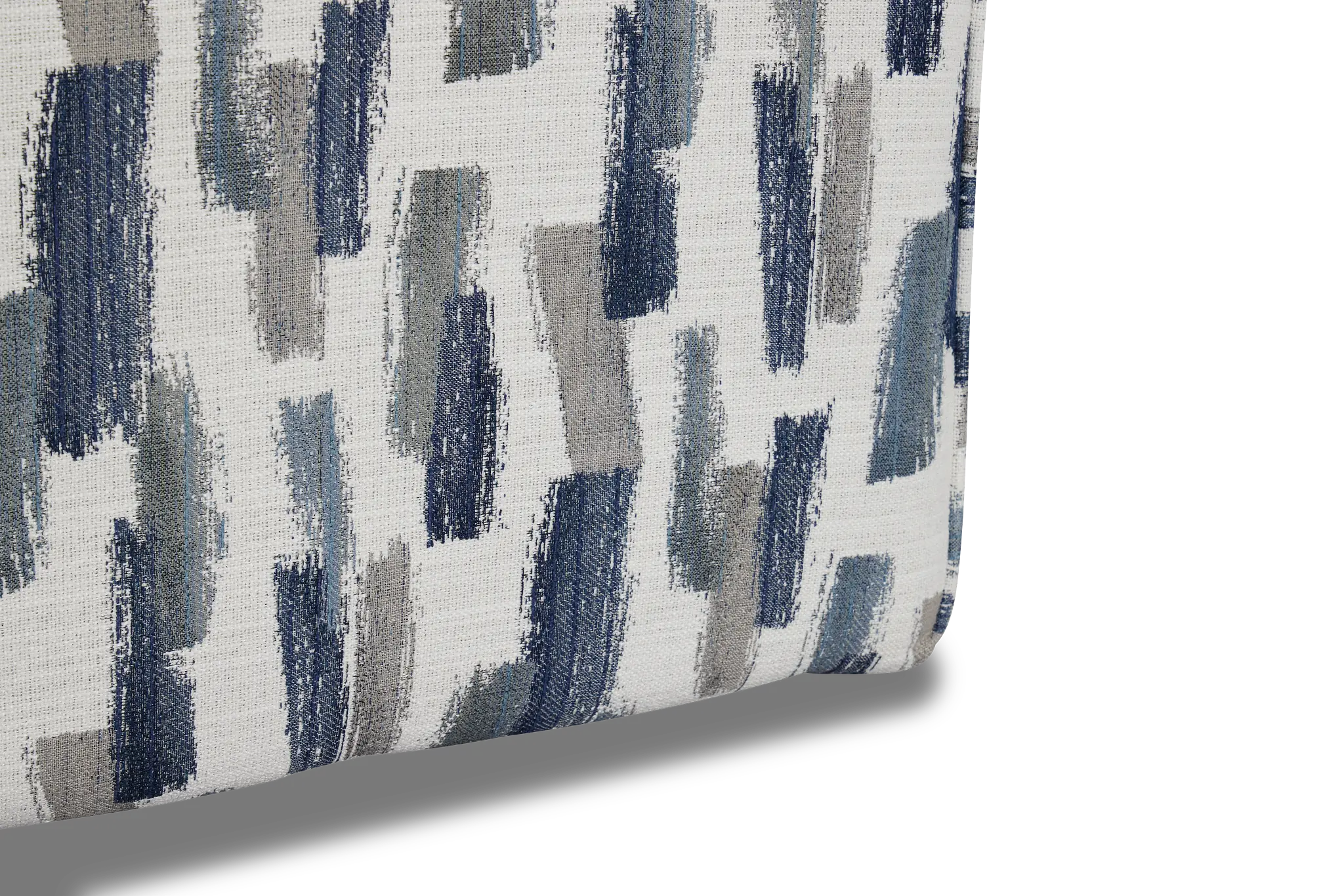 Staccato Navy Fabric Accent Pouf Staccato Navy Fabric Accent Pouf
