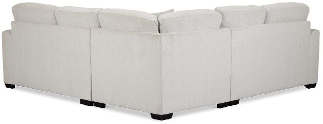 Everly Gray Fabric Small 2-arm Right Sleeper Storage Sectional