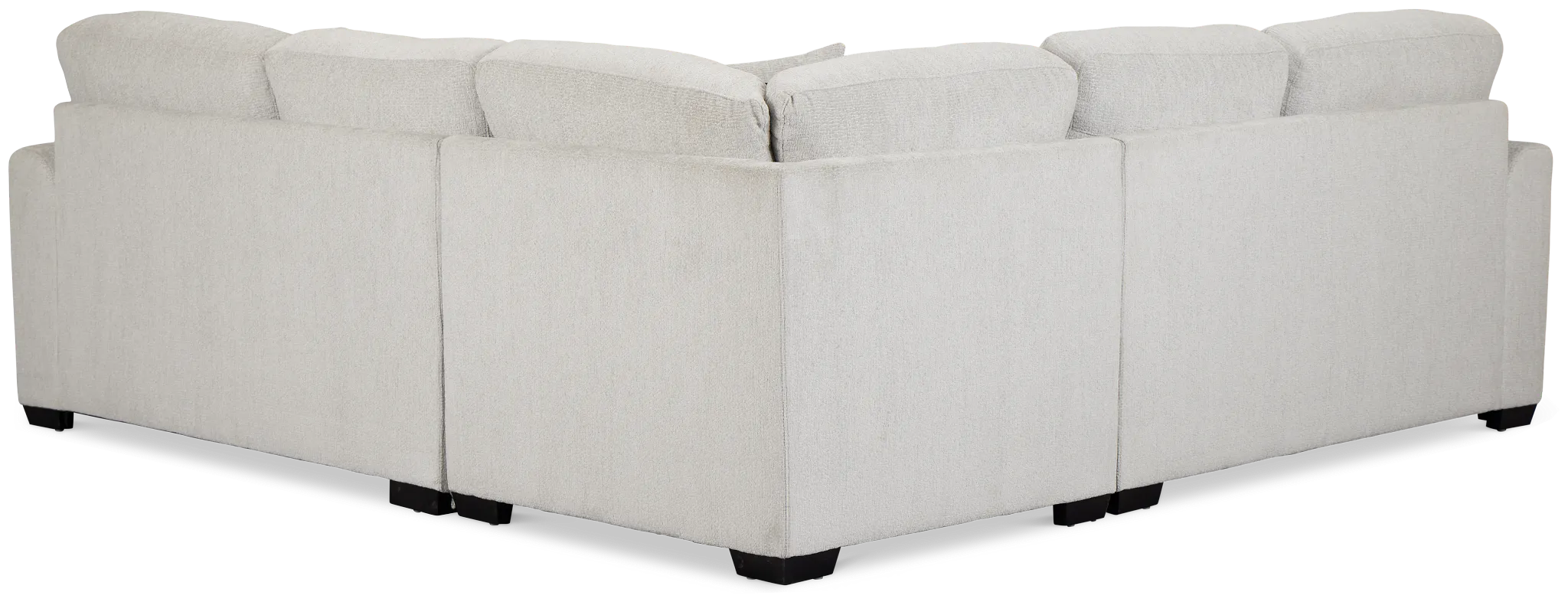 Everly Gray Fabric Small 2-arm Right Sleeper Storage Sectional