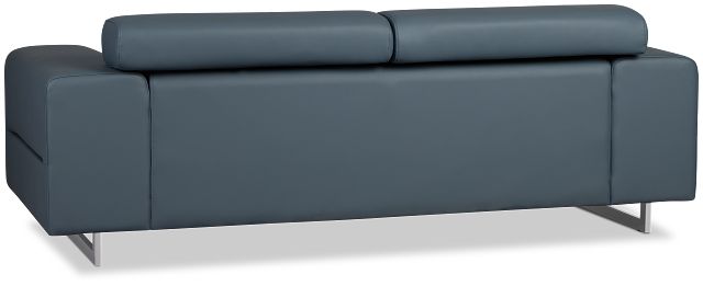 Drew Dark Blue Micro Sofa