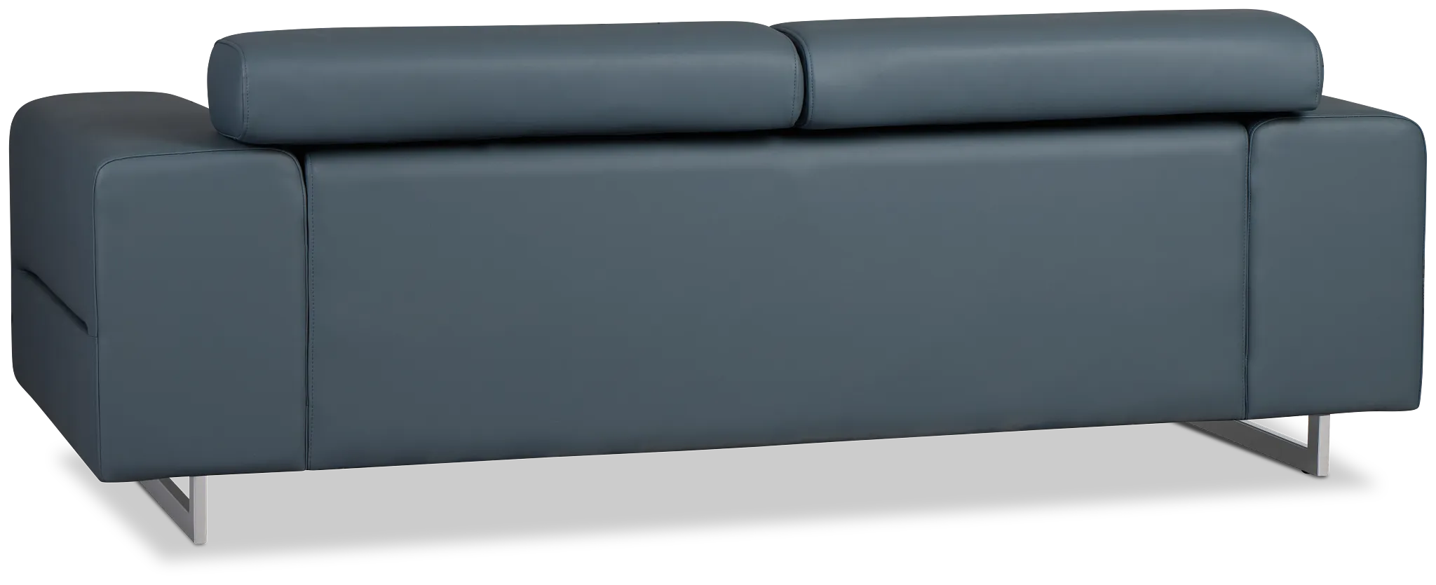 Drew Dark Blue Micro Sofa