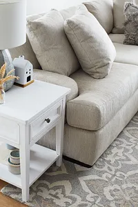 Heron Cove White Rectangular End Table