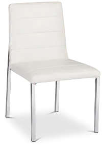 Amalfi White Upholstered Side Chair
