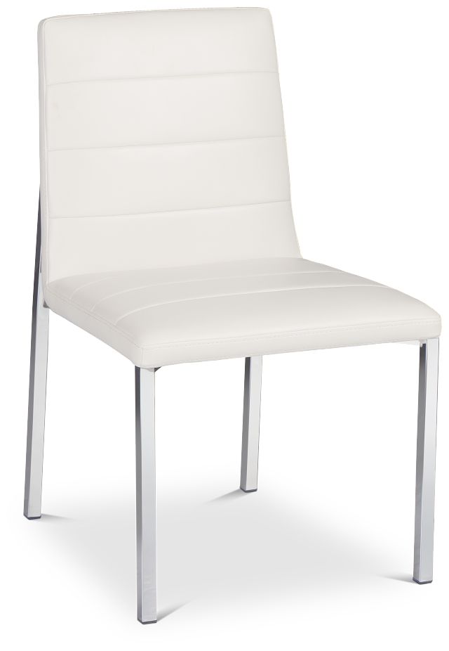 Amalfi White Upholstered Side Chair