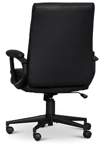 Krista Black Upholstered Desk Chair