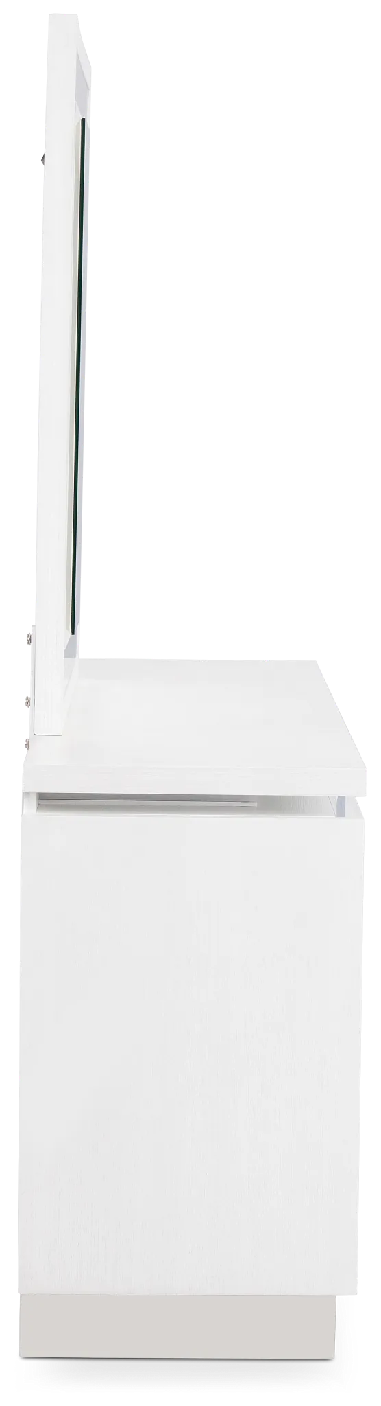 Bal Harbour White Dresser & Mirror