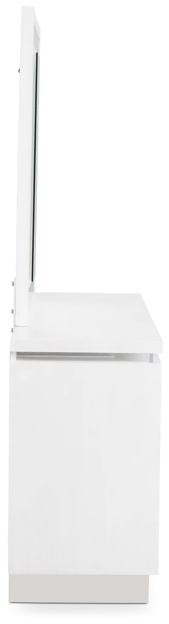 Bal Harbour White Dresser & Mirror Bal Harbour White Dresser & Mirror