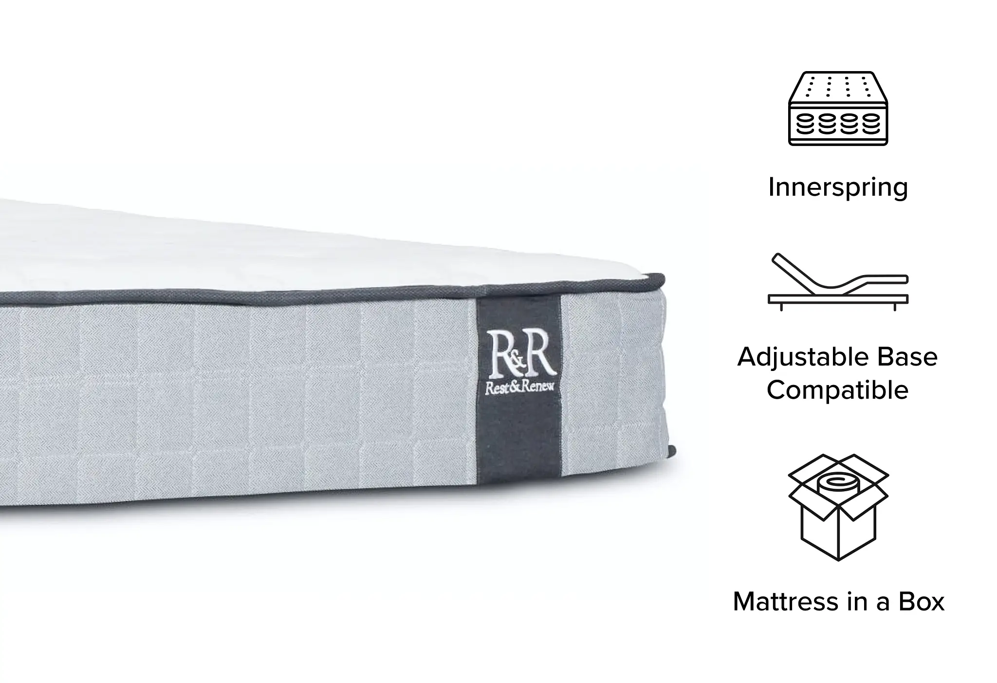 Rest & Renew By Zinus Pocket Innerspring 10" Tight Top Mattress Rest & Renew By Zinus Pocket Innerspring 10" Tight Top Mattress