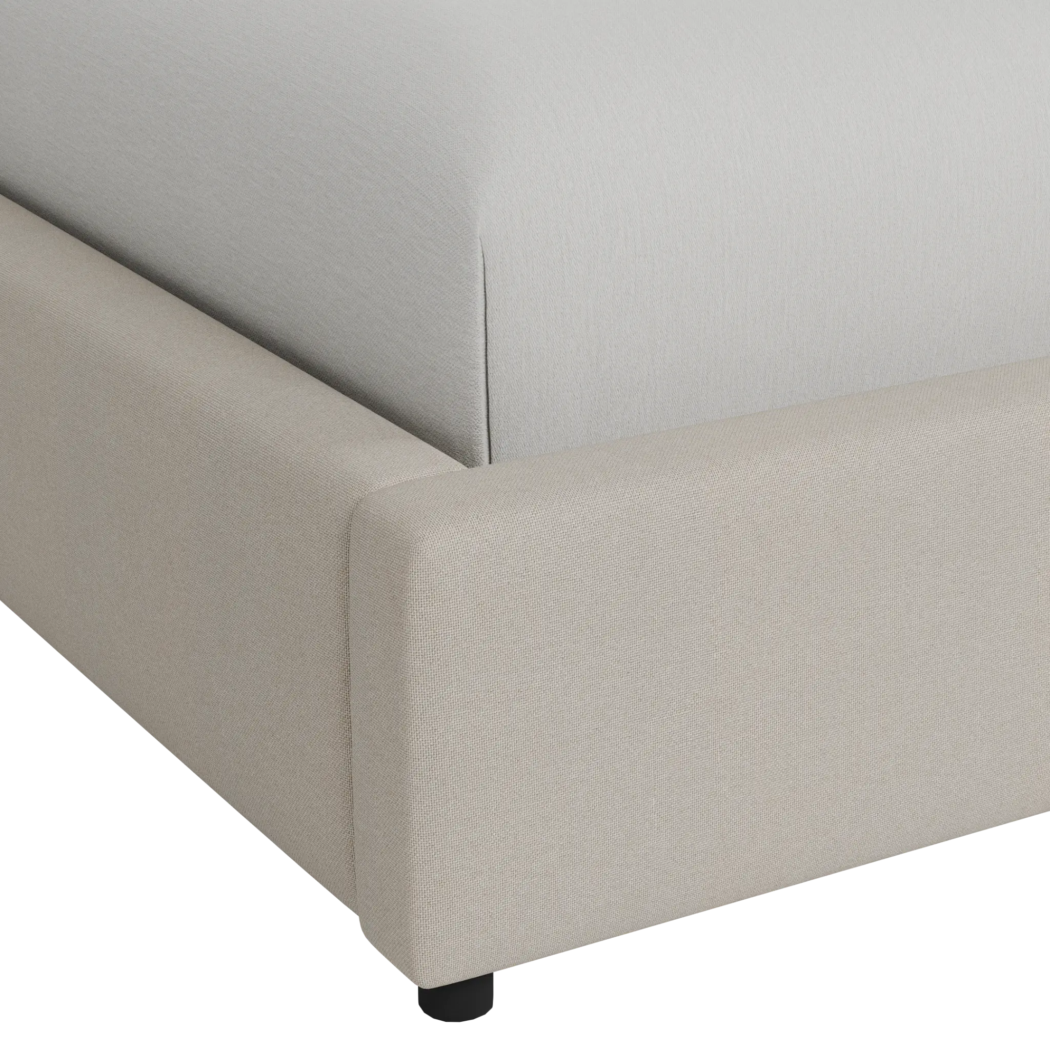 Grayton Suave Beige 44" Upholstered Platform Bed Grayton Suave Beige 44" Upholstered Platform Bed